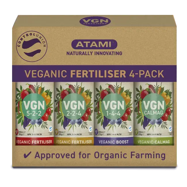 Atami VGN Starter Pack 4-Pack | Vegaaninen ravinnesetti kasveille