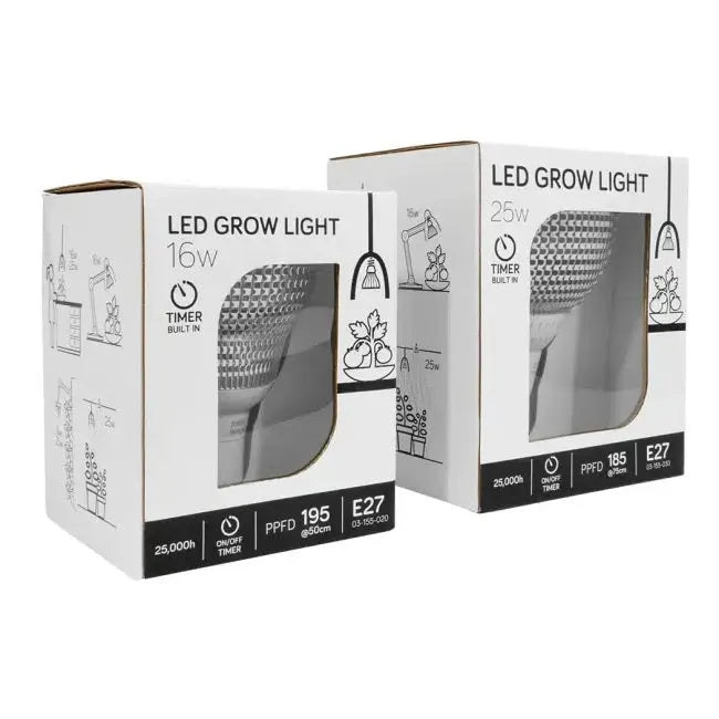 E27 LED-kasvivalo – 4000K – 16W tai 25W