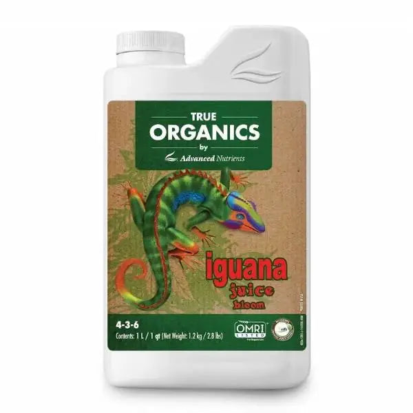 Advanced Nutrients OG Organics Iguana Juice Bloom – orgaaninen kukintaravinne 500 ml tai 1 L