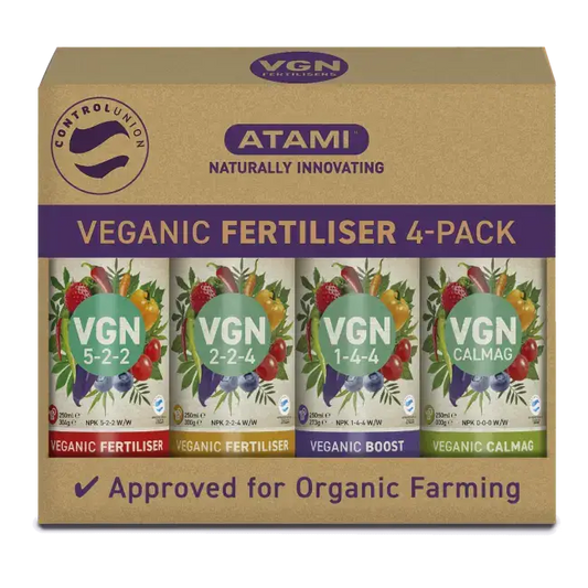 Atami VGN Starter Pack 4-Pack | Vegaaninen ravinnesetti kasveille