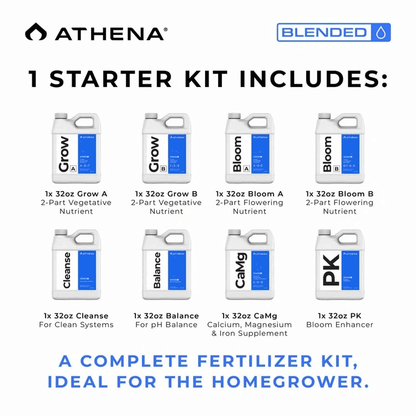 Athena Blended Line Trial Kit 8×946ml – täydellinen ravinnesetti sisäkasvatukseen