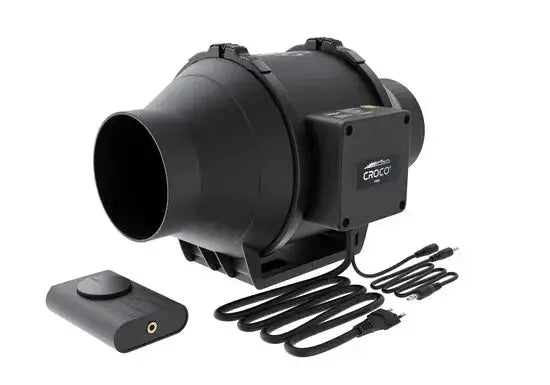 Croco kanavapuhallin EC + Nopeuden säädin 100 mm 345 m³/h BF-100