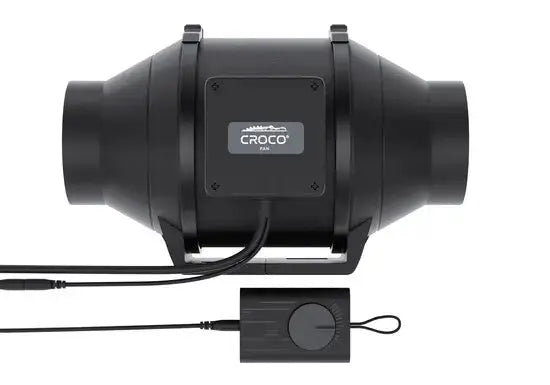 Croco kanavapuhallin EC + Nopeuden säädin 100 mm 345 m³/h BF-100