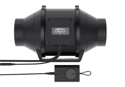 Croco kanavapuhallin EC + Nopeuden säädin 100 mm 345 m³/h BF-100