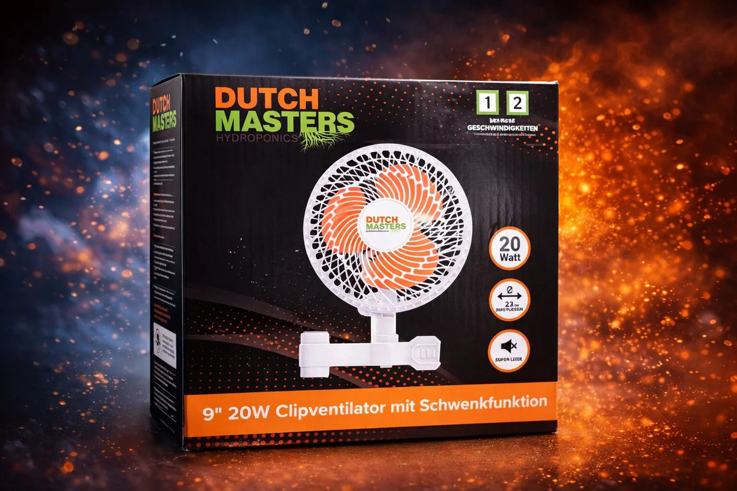 Dutch Masters oskilloiva 2-nopeus klipsituuletin 20W