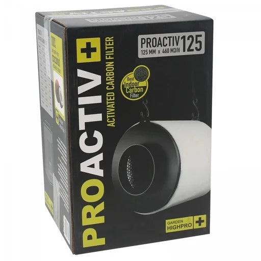 Garden HighPro ProActiv aktiivihiilisuodatin 125mm / 460 m³/h – hajunpoisto sisäkasvatukseen
