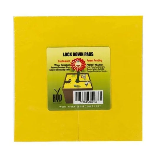 HYP Lock Down Pads 15x15cm (6") - Hyönteisten Tarttuvat Ansapalat 8kpl - Cropper
