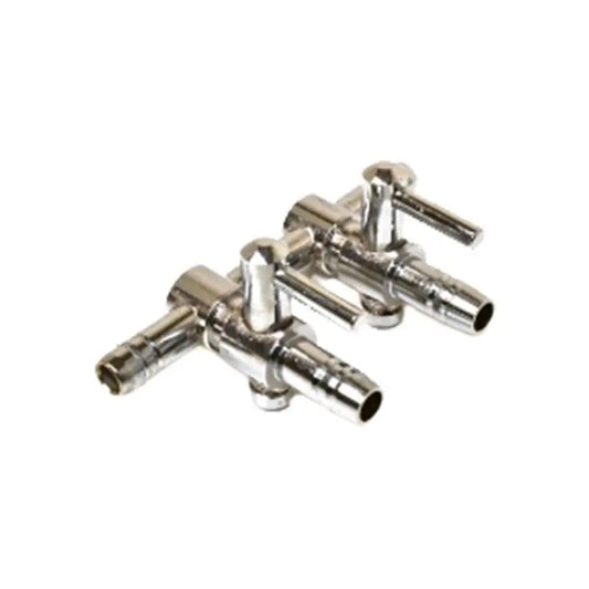 Jakotukki 2-ulostulolla | Metallinen ilmanjakaja 4/6 mm putkelle