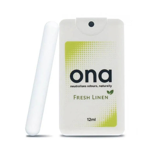ONA Spray Card Fresh Linen 12 ml | Tehokas hajunpoistosuihke
