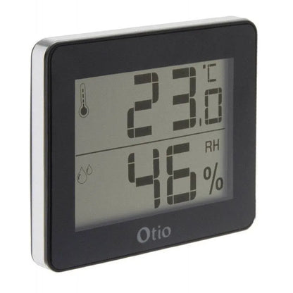 Otio Sisälämpömittari – Kosteusmittari LCD-näytöllä | Musta