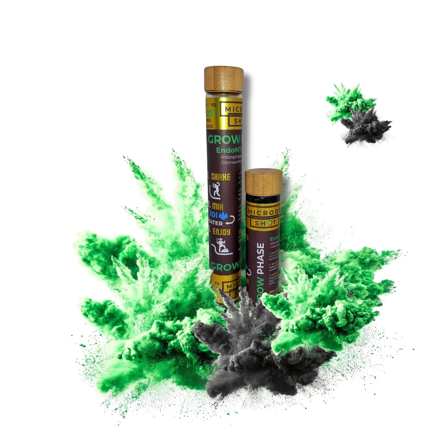 Microbe Shot™ GROW – Turboahdettua voimaa kasvuun Nosta kasvisi potentiaali uudelle tasolle vegetatiivisen vaiheen aikana.